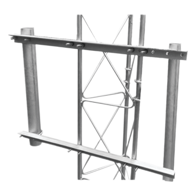 Brazo Lateral Doble / Acero ASTM A-36 / Tubo Ø3' Cal.16 / Altura 60 cm / Ángulos 130 cm / Galvanizado