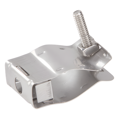 Sujetadores Tipo Mariposa / Cable Coaxial 2-1/4 in / Guía Elíptica 37 / Acero Inoxidable / 10 Piezas