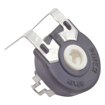 Potenciómetro Cermet / 10 kΩ / 0.25 W / 15 mm / Ajuste Vertical / Montaje Horizontal PCB