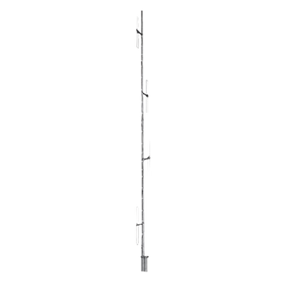 Antena Base de 4 Dipolos / 164-174 MHz / 8.1 dBi / 500W / 6.48 m (21.3 ft) Mástil
