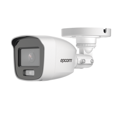 Cámara Bala TURBOHD / 2 Megapixel / ColorVu 24/7 / Luz Blanca 20 m (65.6 ft) / Lente 2.8 mm 105° / Audio Integrado / IP66 / 4 Tecnologías Seleccionables