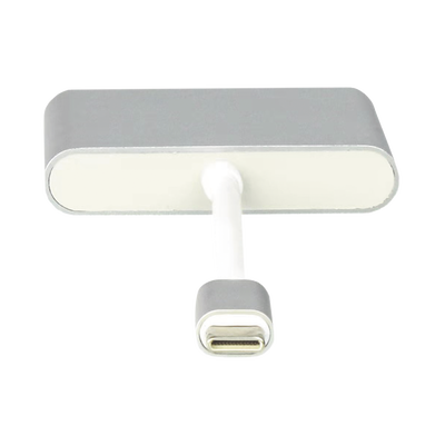 Adaptador Multipuerto USB-C / HDMI 4K / USB 3.0 5 Gbps / Carga PD 65W / 3-en-1 / Plug and Play