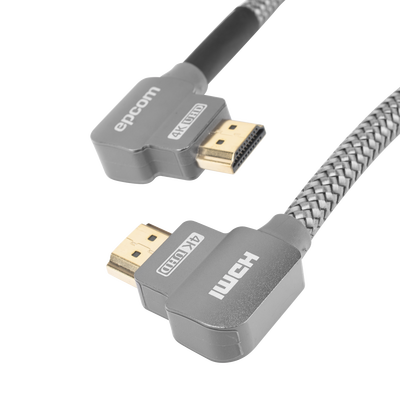 Cable HDMI / Ángulo 90° / 1 Metro (3.28 Pies) / 4K@60Hz / 18 Gbps / Ethernet / Nylon