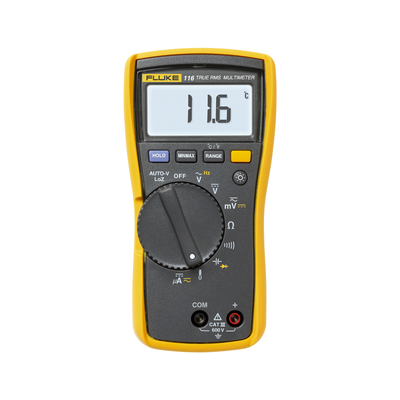 Multímetro Digital / HVAC / 6000 Recuentos / CAT III 600 V / Termómetro Integrado / Protección 6 kV