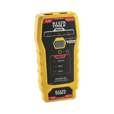 Probador de Cables de Red / Prueba Cat3, Cat5e, Cat6/6a / Transmisor Remoto Integrado / LED de Estado / Batería 9V 80 h / 116 g