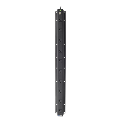PDU Vertical / 10 Contactos NEMA 5-15R / 120Vca 15A / 2.5m Cable / 3.1 x 37.5 x 3.9 in