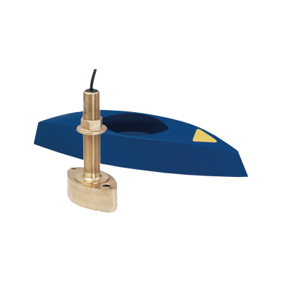 Transductor Thru-Hull / Bronce / Diseño Compacto / Desviador de Agua Aerada / Retornos de Eco Sólidos