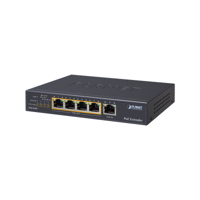 Extensor PoE / 65W Ultra PoE / 4 Puertos Gigabit / 200 m / 656 ft / 10 Gbps Switch