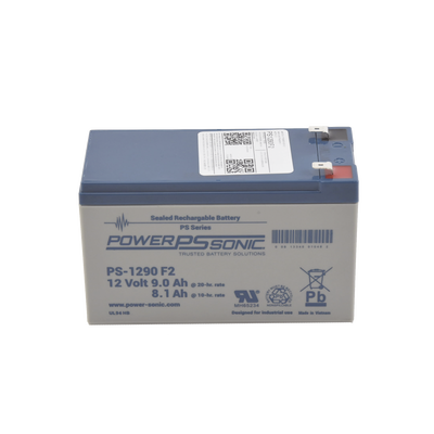 Batería de Respaldo AGM/VRLA / 12V / 9.0 Ah @20hr / Terminales F2 / Vida Útil 5 Años / Caja ABS Resistente a Impactos