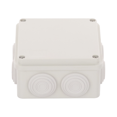Caja de Derivación / 7 Glándulas Recortables / IP55 / -40 a 120°C / 100 x 100 x 54 mm (3.9 x 3.9 x 2.1 in)