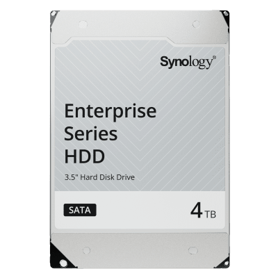 Disco Duro SATA 3.5" / 4TB / SATA 6 Gb/s / CMR / MTBF 1.2 Millones de Horas / Carga 180 TB/año / Compatible DSM