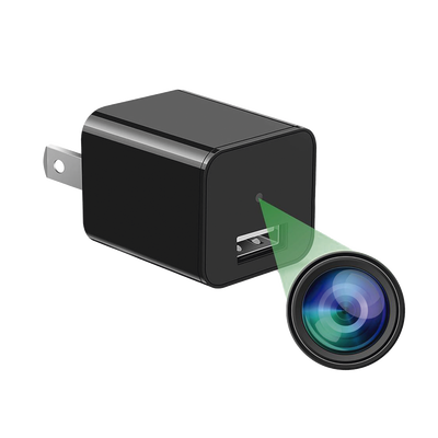 Cámara Oculta en Cargador de Pared / 2 Megapixel 1080P / Grabación Continua o por Movimiento / Detección Inteligente 1-2 m (3.3-6.6 ft) / Memoria 8GB / Expansión MicroSD 128GB
