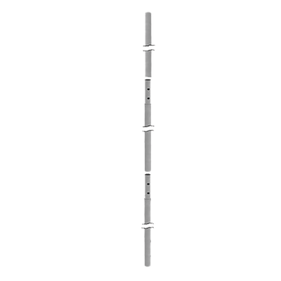 Mástil seccionado / 10.30 m (33.8 ft) / Ø 48 mm / Acero Ced 30 / Galvanizado por inmersión caliente