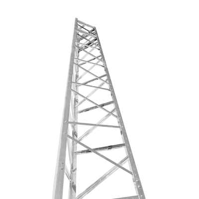 Torre autosoportada / 14.6 m (48 ft) / Viento 161 km/h (100 mph) / Carga 25 ft² / Secciones 2.4 m (8 ft) / Piernas acanaladas
