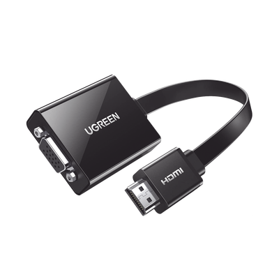 Adaptador HDMI a VGA / 1080P@60Hz / Audio 3.5mm / Alimentación Micro USB / Cable 0.82 ft / Plug & Play