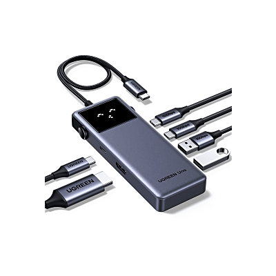 Hub USB-C 6 en 1 / HDMI 4K@60Hz / 3 Puertos USB-A 5Gbps / Carga PD 100W / Compatibilidad Multiplataforma / Diseño Compacto