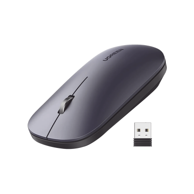 Mouse Inalámbrico / 2.4 GHz / Alcance 10 m (32.8 ft) / DPI 1000-4000 Ajustable / Ultra Delgado 3 cm / Silencioso 40 dB