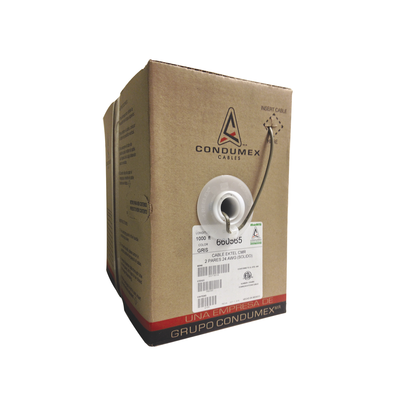 Cable Telefónico / 4 Conductores 24 AWG / 305 m (1000 pies) / 2 Pares Trenzados / CMR Interior